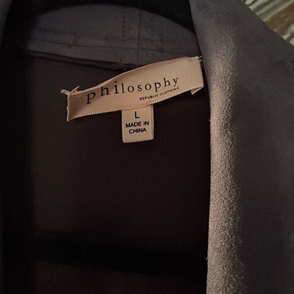 Philosophy faux suede moto jacket - Picture 5 of 7